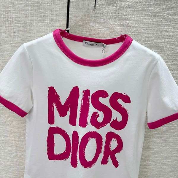 送料無料ミス ディオール コピー グラフィティ コットン リネン ジャージー Tシャツ 3色 det91675